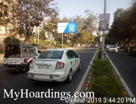Outdoor Advertisement Unipole in New Delhi, Best outdoor advertising Company In front of  CAG Office towards ITO New Delhi